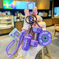 Cartoon Barbell Keychain for Sports Enthusiasts
