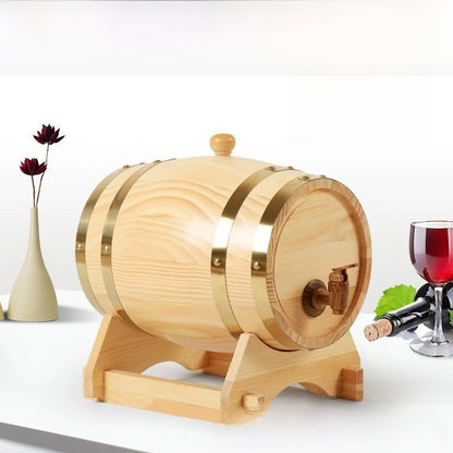 Håndlavet Øltønde i Træ – Rustik & Funktionel
